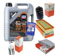 MAHLE Controllo Set 5 L Liqui Moly Top Tec 4210 0W-30 Per Audi A3 Sportback