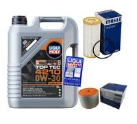 Mahle Controllo Set 5 L Liqui Moly Top Tec 4210 0W-30 per Audi A6 Avant 1.8
