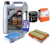 MAHLE Controllo Set 5 L Liqui Moly Top Tec 4210 0W-30 Per Audi Q3 1.4 TSI A3