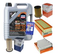 MAHLE Controllo Set 5 L Liqui Moly Top Tec 4210 0W-30 Per VW Caddy IV Kombi