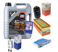 MAHLE Controllo Set 5 L Liqui Moly Top Tec 4210 0W-30 Per VW EOS 2.0 TFSI