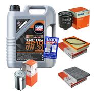 Mahle Controllo Set 5 L Liqui Moly Top Tec 4210 0W-30 per VW Golf IV 1.6 16V
