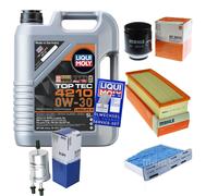 MAHLE Controllo set 5 L Liqui Moly Top Tec 4210 0W-30 per VW Golf VI 1.4 TSI