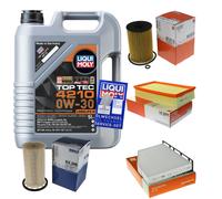 MAHLE Controllo Set 5 L Liqui Moly Top Tec 4210 0W-30 Per VW Golf VI