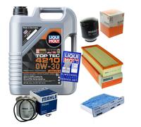 MAHLE Controllo set 5 L Liqui Moly Top Tec 4210 0W-30 per VW Touran 1.4 FSI