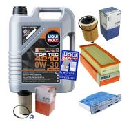 MAHLE Controllo Set 5 L Liqui Moly Top Tec 4210 0W-30 Per VW Touran Van 1.9