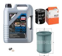 MAHLE Controllo Set 5 L Liqui Moly Top Tec 4600 5W-30 Per Honda CR-V II 2.0