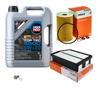 Mahle Controllo Set 5 L Liqui Moly Top Tec 4600 5W-30 per Hyundai i40 Cw