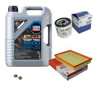 Mahle Controllo Set 5 L Liqui Moly Top Tec 4600 5W-30 per Opel Meriva Lettore Di