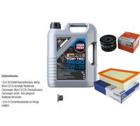 Mahle Controllo Set 5 L Liqui Moly Top Tec 4600 5W-30 per Renault Scénic II (