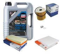 Mahle Controllo Set 5 L Liqui Moly Top Tec 4600 5W-30 per Volvo V40 Combinato