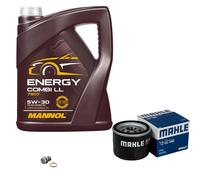 MAHLE Controllo Set 5 L MANNOL 5W-30 Combi LL Per Honda CR-V IV 1.6I-DTEC