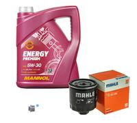 MAHLE Controllo Set 5 L MANNOL 5W-30 Energy Premium Per VW Polo 60 1.4 75