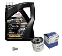 MAHLE Controllo Set 5 L MANNOL 5W-30 LONGLIFE Per Opel Frontera B 2.2i