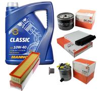 MAHLE Controllo Set 5 L MANNOL Classic 10W-40 Per Dacia Logan MCV 1.5 dCi