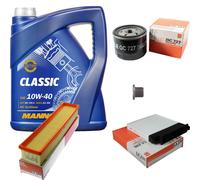 MAHLE Controllo Set 5 L MANNOL Classic 10W-40 Per Dacia Logan MCV 1.5 dCi
