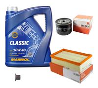 MAHLE Controllo Set 5 L MANNOL Classic 10W-40 Per Nissan Note 1.5 dCi Micra