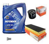MAHLE Controllo Set 5 L MANNOL Defender 10W-40 Per Alfa Romeo 147 1.6 16V