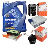 MAHLE Controllo Set 5 L MANNOL Defender 10W-40 Per Honda CR-V III 2.4I-VTEC