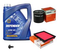 Mahle Controllo Set 5 L mannol Defender 10W-40 per Mazda 2 1.4 1.25