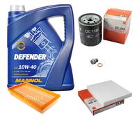 Mahle Controllo Set 5 L mannol Defender 10W-40 per Mazda 6 Station Carro