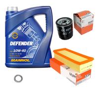MAHLE Controllo Set 5 L MANNOL Defender 10W-40 Per MG Rover 25 1.4 16V 1.6