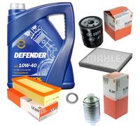 MAHLE Controllo Set 5 L MANNOL Defender 10W-40 Per MG Rover 25 1.4 16V 1.6