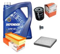 Mahle Controllo Set 5. L mannol Defender 10W-40 per MG Rover 25 1.4 16V