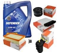 MAHLE Controllo Set 5 L MANNOL Defender 10W-40 Per Nissan Micra III 1.5 dCi