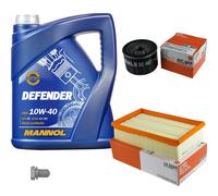 MAHLE Controllo Set 5 L MANNOL Defender 10W-40 Per Nissan Micra III 1.5 dCi