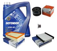 MAHLE Controllo Set 5 L MANNOL Defender 10W-40 Per Renault Scénic II 1.5 dCi