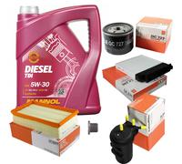 MAHLE Controllo Set 5 L MANNOL Diesel TDI 5W-30 Per Nissan Note 1.5 dCi