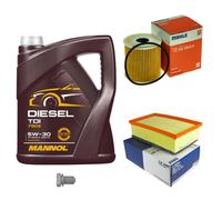 Mahle Controllo Set 5 L mannol Diesel Tdi 5W-30 per Peugeot 308 Sw I 2.0