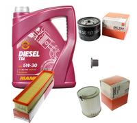 MAHLE Controllo Set 5 L MANNOL Diesel TDI 5W-30 Per Renault Kangoo 1.5 dCi