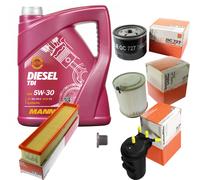 MAHLE Controllo Set 5 L MANNOL Diesel TDI 5W-30 Per Renault Kangoo 1.5 dCi