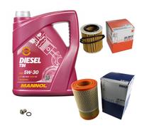 MAHLE Controllo Set 5 L MANNOL Diesel TDI 5W-30 Per Saab 9-5 Kombi 1.9 TiD