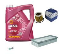 MAHLE Controllo Set 5 L MANNOL Diesel TDI 5W-30 Per Toyota Yaris 1.4 D-4D