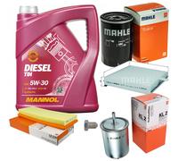 MAHLE Controllo Set 5 L MANNOL Diesel TDI 5W-30 Per VW Golf II 1.3 Cat 1.8i