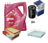 MAHLE Controllo Set 5 L MANNOL Diesel TDI 5W-30 Per VW Golf II 1.8 GTI G60