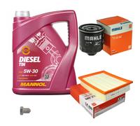 MAHLE Controllo Set 5 L MANNOL Diesel TDI 5W-30 Per VW Golf III 1.6 1.4