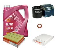 MAHLE Controllo Set 5 L MANNOL Elite 5W-40 Per Nissan Micra IV 1.2 Note