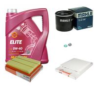 MAHLE Controllo Set 5 L MANNOL Elite 5W-40 Per Nissan Micra IV 1.2 Note