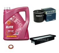 MAHLE Controllo Set 5 L MANNOL Elite 5W-40 Per Nissan Note 1.2 DiG-S Micra