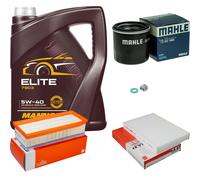 MAHLE Controllo Set 5 L MANNOL Elite 5W-40 Per Renault Clio IV 1.6 RS