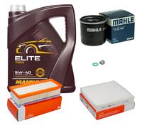 MAHLE Controllo Set 5 L MANNOL Elite 5W-40 Per Renault Clio IV 1.6 RS Trophy