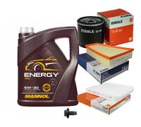 MAHLE Controllo Set 5 L MANNOL Energy 5W-30 per Ford Mondeo IV Turnier 1.6 Ti