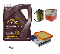 MAHLE Controllo Set 5 L MANNOL Energy 5W-30 Per Opel Corsa B 73 78 79