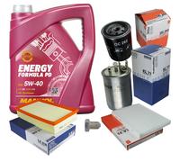 MAHLE Controllo Set 5 L MANNOL Energy Formula PD 5W-40 Per Seat Cordoba 1.9
