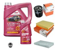 MAHLE Controllo Set 5 L MANNOL LEGEND+ESTER 0W-40 Per Fiat Multipla 1.6 100