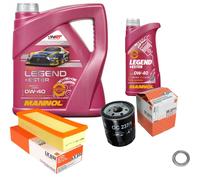 MAHLE Controllo Set 5 L MANNOL LEGEND+ESTER 0W-40 Per MG ROVER 25 1.4 16V